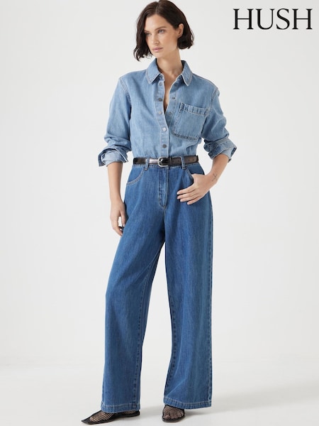 Hush Two Tone Evelyn Denim Jumpsuit (F67406) | 198 €