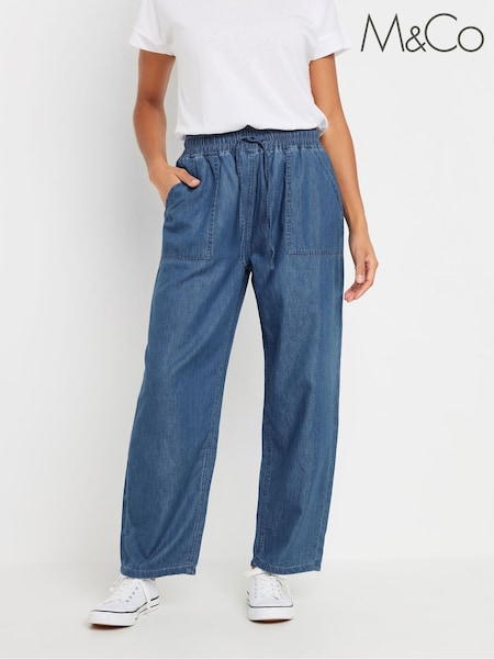 M&Co Dark Wash Full Length Joggers (F67420) | €44