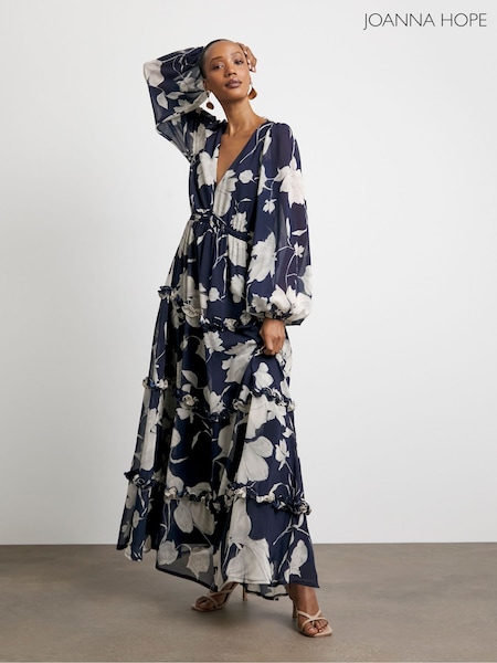 Joanna Hope Blue Romantic Ruffle Dress (F67440) | €139