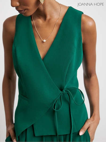 Joanna Hope Green Tie Waistcoat (F67445) | €73