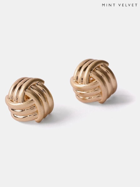Mint Velvet Tone Knot Stud Earrings (F67503) | €46