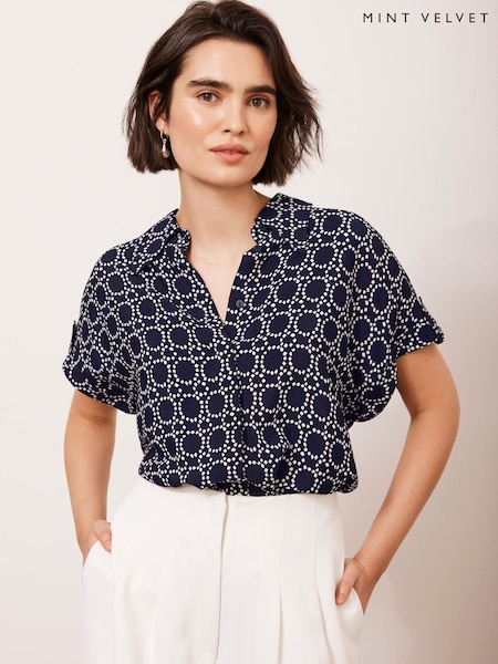 Mint Velvet Abstract Print Resort Shirt (F67510) | 106 €