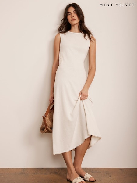 Mint Velvet Crochet Maxi Dress (F67522) | 819 LEI