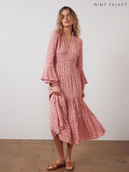 Mint Velvet Floral Print Maxi Dress (F67531) | ‏815 د.إ.‏