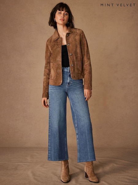 Mint Velvet Wash Cropped Wide Jeans (F67539) | 140 €