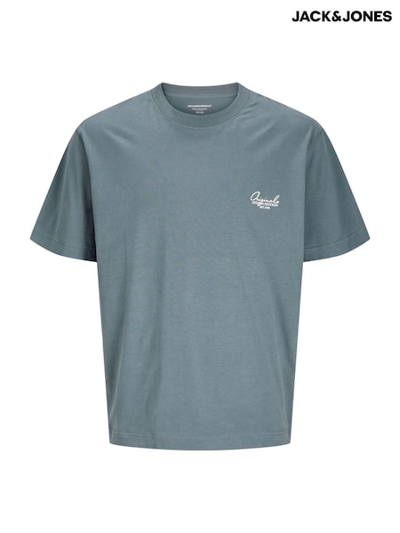 JACK & JONES Blue Graphic Back Print Tee (F67577) | €20
