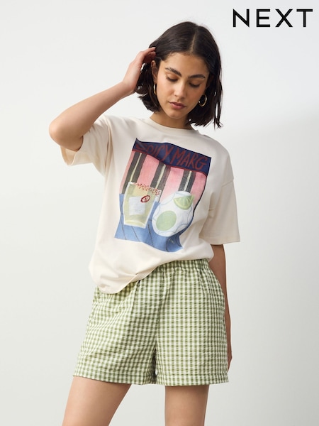 Grün - Pull On Gingham Shorts (F67588) | 29 €