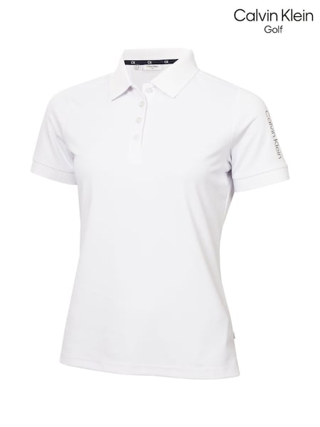 Calvin Klein Golf Club White Polo Shirt (F67719) | €43