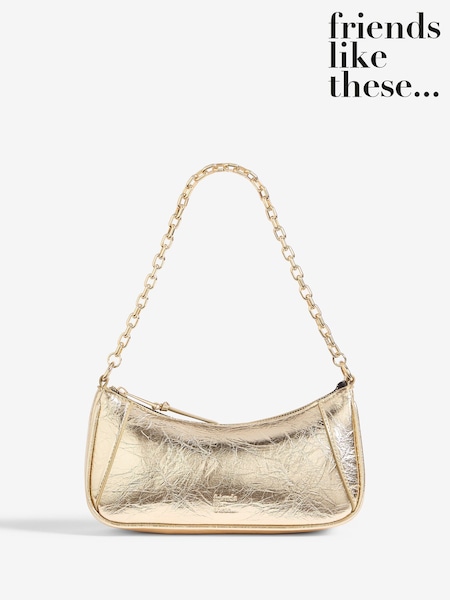 Friends Like These Gold Chain Shoulder Bag (F67737) | €35