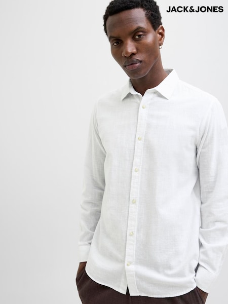 Blanco - JACK & JONES Long Sleeve Summer Shirt (F67783) | 50 €