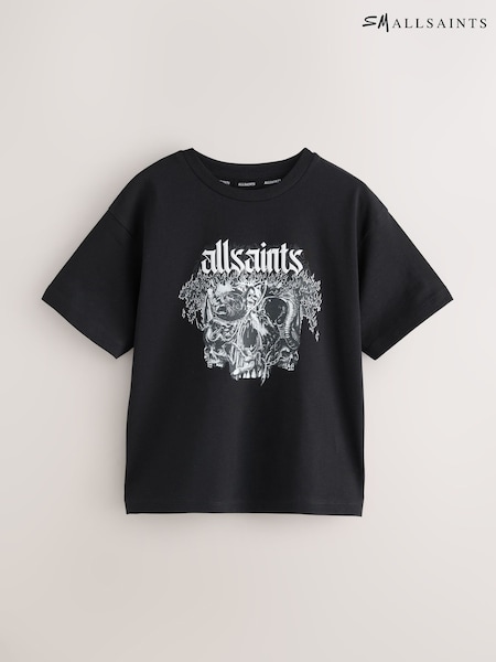 smALLSAINTS Black/Morph Boys Oversized Graphic Crew T-Shirt (F67887) | € 34 - € 41