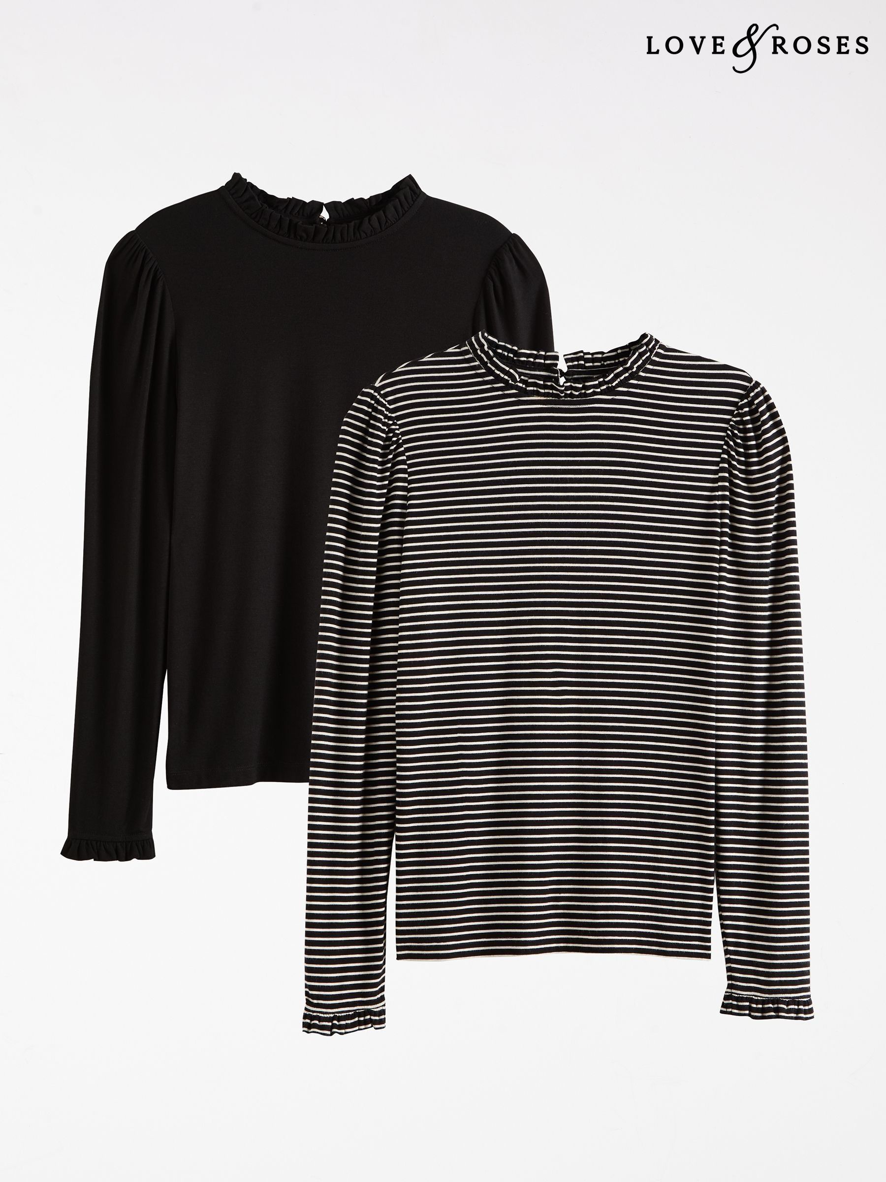 Blouses White Curve Long Sleeve Stripe | Next Oman