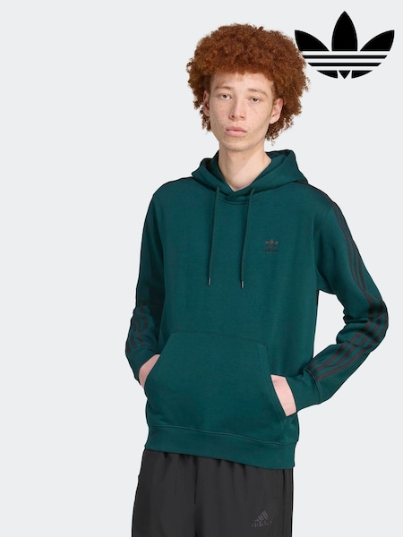 adidas Originals Green Adicolor Classics 3-Stripes Hoodie (F68276) | €79