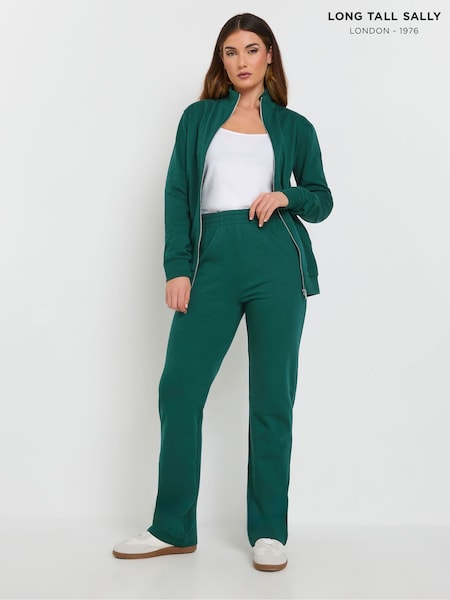 Long Tall Sally Green 100% Cotton Straight Leg Joggers (F68289) | $68