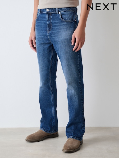 Blue Bootcut Vintage Wash Denim Jeans (F68295) | €38