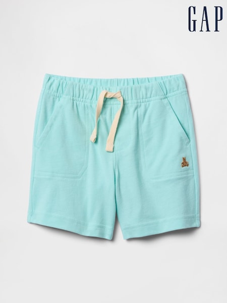 Gap Light Blue Cotton Pull On Shorts (6mths-5yrs) (F68312) | €11
