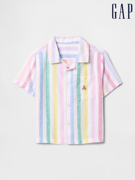 Gap Multi Stripe Linen-Cotton Cabana Shirt (6mths-5yrs) (F68314) | €26