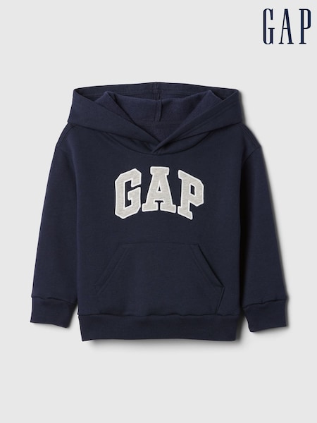 Navy Blå - Gap Hettegenser med glidelås65med logo (0 mnd-1 år) (F68319) | kr257