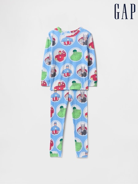 Gap Blue Marvel Brushed Cotton Pyjamas (12mths-5yrs) (F68324) | €33