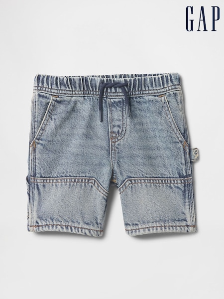 Gap Blue UltraSoft Pull On Carpenter Shorts (6mths-5yrs) (F68327) | €36