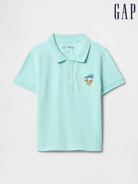 Gap Blue Donald Duck Disney Pique Polo T-Shirt (6mths-5yrs) (F68328) | €20