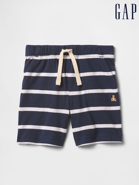 Темно-синий в полоску - Gap Cotton Pull On Shorts (6mths-5yrs) (F68330) | €13