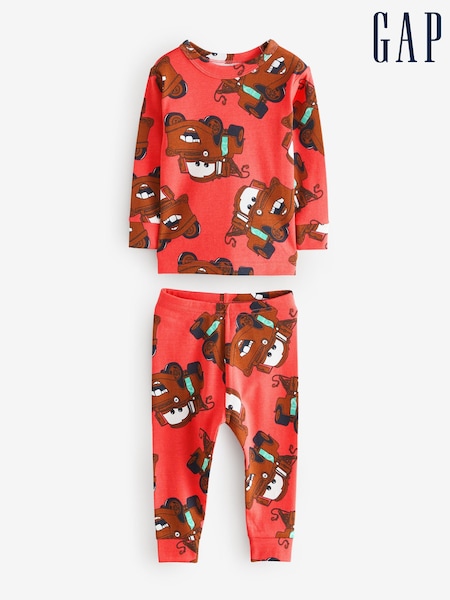 Gap Red Mater Disney Cars Cotton Long Pyjamas (6mths-5yrs) (F68339) | €33
