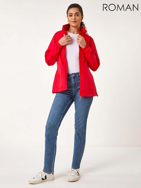 Röd - Roman Shower Resistant Jacket (F68379) | kr1 220