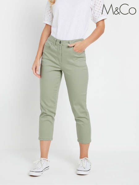 Зеленый - M&Co Cropped Jeans (F68478) | €40