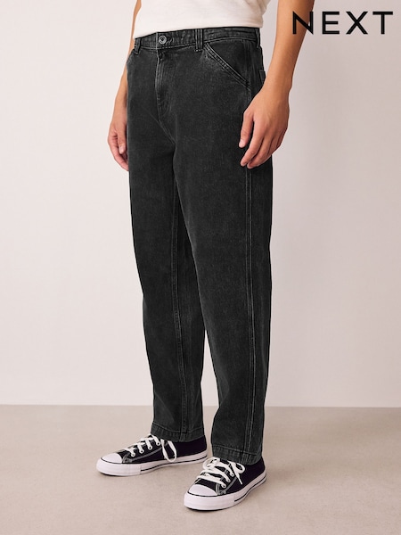 Black Relaxed Fit Denim Jeans (F68484) | €38