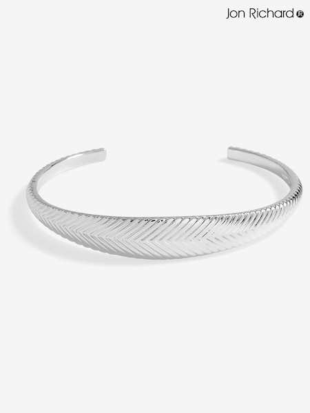 Jon Richard Gold Tone Ribbed Polished Cuff Bracelet (F68496) | €20