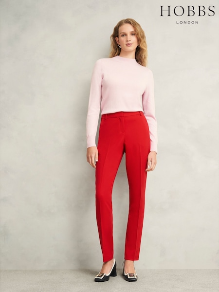 Hobbs Pink Suki Trousers (F68510) | €152
