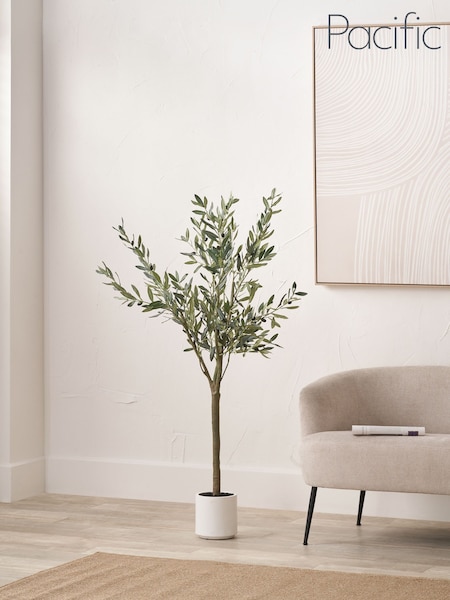 Pacific Lifestyle Green Medium Artificial Olive Tree in Pot (F68529) | kr1 428