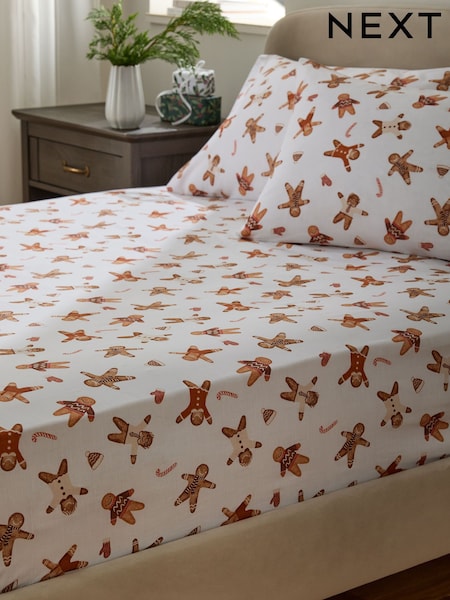 Natural Gingerbread Christmas Sheet (F68550) | $32 - $69
