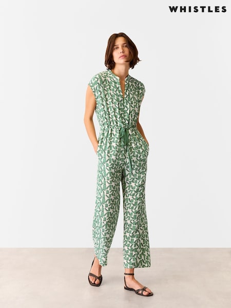 Verde - Whistles Abstract Squares Jumpsuit (F68576) | 197 €