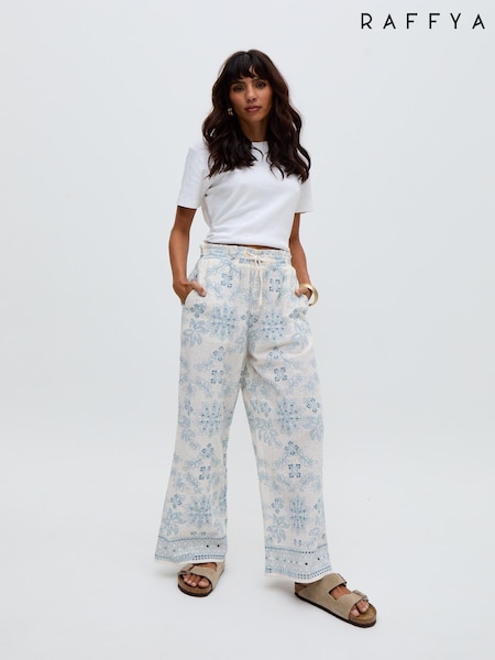 Raffya Cherice 100% Cotton Trousers (F68629) | €159