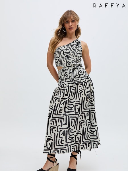 Raffya Black Jazz 100% Cotton Dress (F68630) | €126