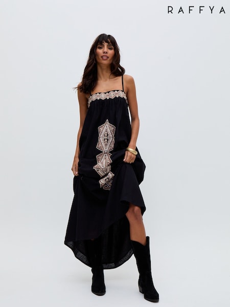 Raffya Blue Sapphire 100% Cotton Dress (F68642) | €199