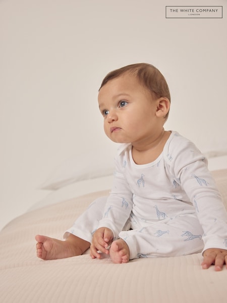 The White Company Giraffe Sleepsuit (F68699) | ‏80‏₪
