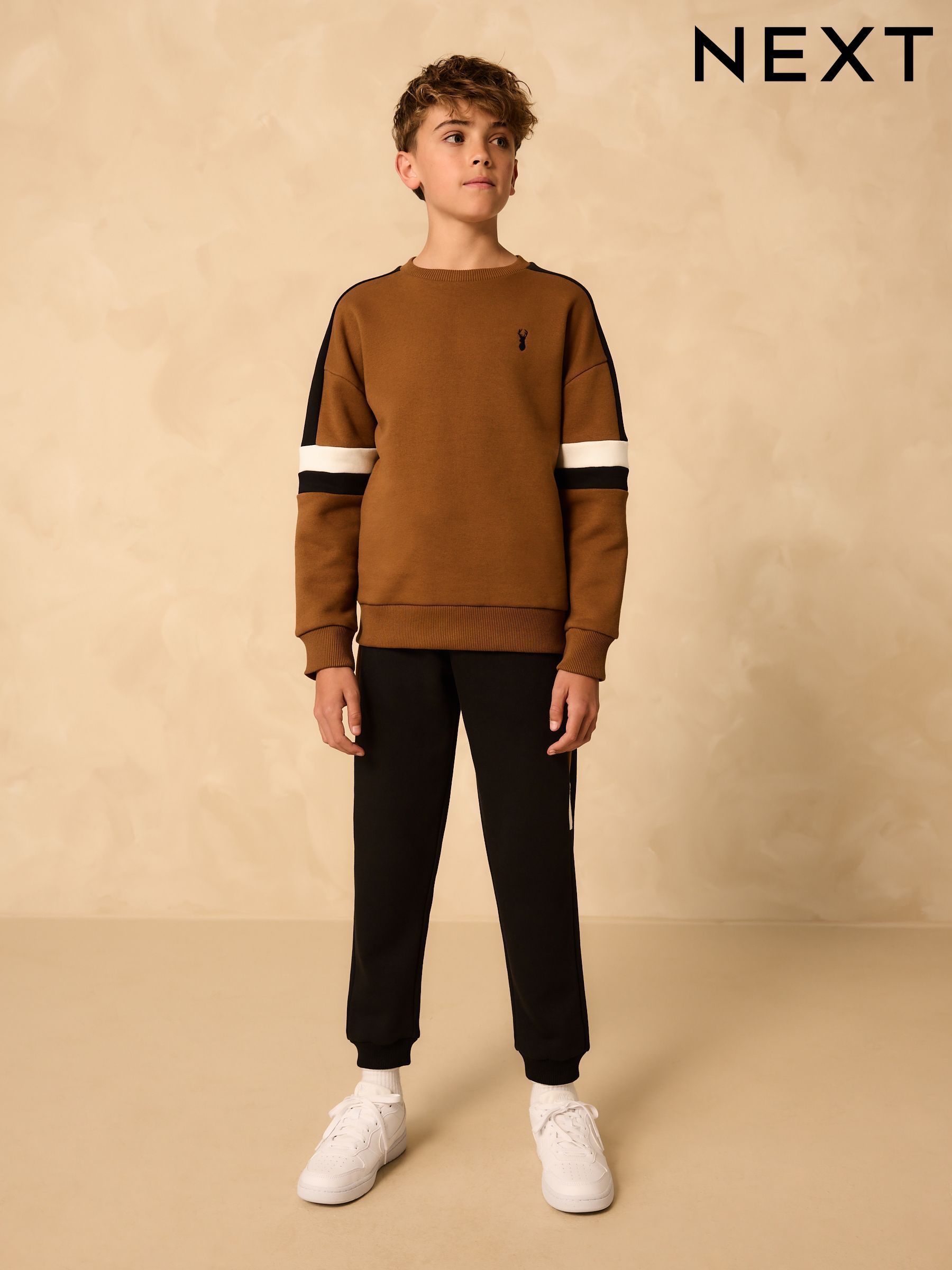Ensemble Sweat-shirt Et Jogging Color Block NEXT Pour Garçon - Taille 5 Ans, Couleur Rouge