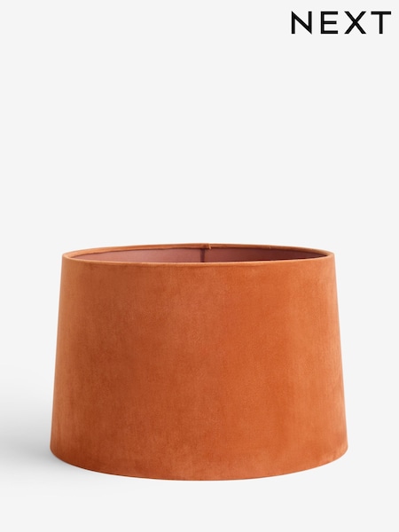 Orange Velvet Lamp Shade (F68896) | 78 QAR - 157 QAR