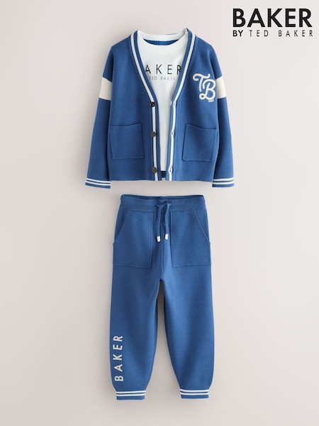 Baker by Ted Baker Knitted Cardigan, T-Shirt and Joggers Set (F69018) | €66 - €70