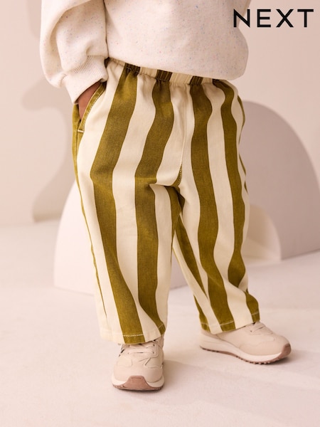 Olive Green Stripe Trousers (3mths-7yrs) (F69119) | €16 - €21