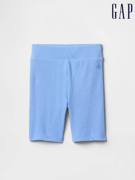 Gap Blue Ribbed Cycling Shorts (6mths-5yrs) (F69147) | €11