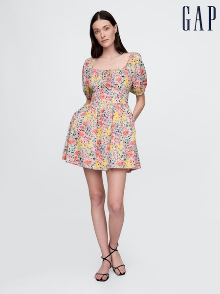 Gap Puff-Sleeve Mini Dress (F69203) | 484 LEI
