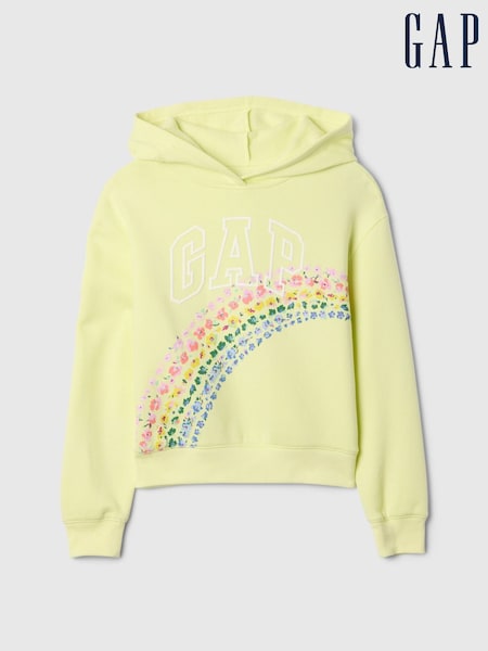 Gap Yellow Vintage Relaxed Logo Hoodie (4-13yrs) (F69219) | €31