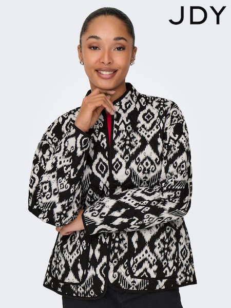 JDY Black Pattern Jacket (F69237) | ₪226