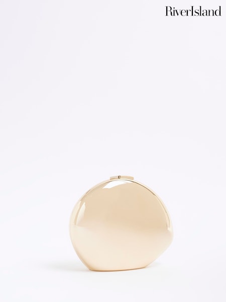 River Island Gold Pebble Clutch Bag (F69391) | €37
