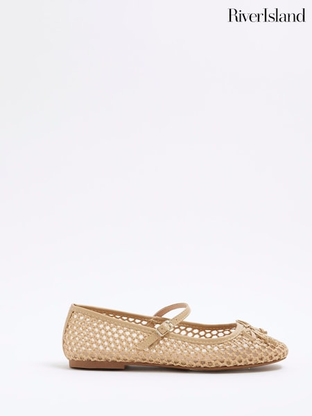 River Island Raffia Ballet Shoes (F69392) | €50