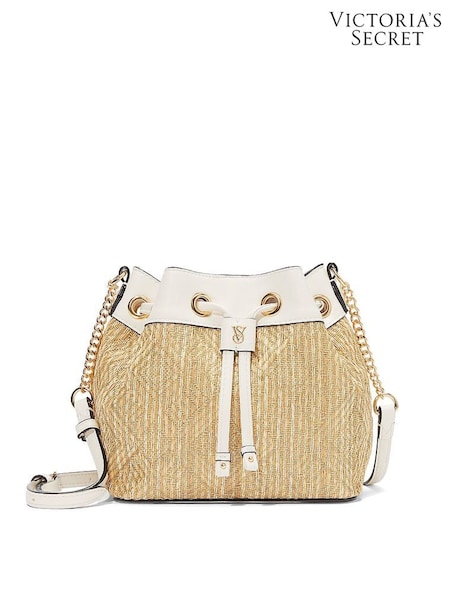 Victoria's Secret Brown Straw Mini Bucket Bag (F69418) | €63